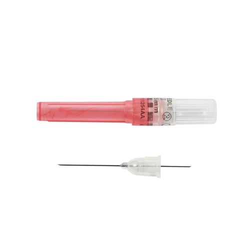 Henry Schein Standard Needles - 25 Gauge - Short 25mm -Red, 100-Pack