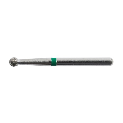 Henry Schein Diamond Bur - 198-014C - Round Taper - Sterile - Single Patient - High Speed, Friction Grip (FG), 25-Pack