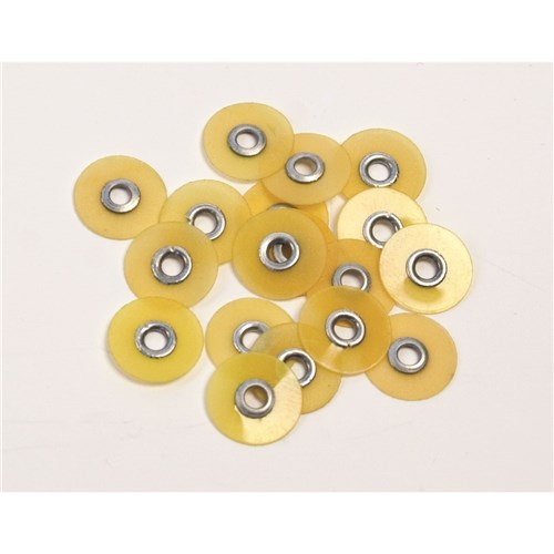 Henry Schein Pop on Discs - Fine - Yellow - 9.5mm, 85-Pack