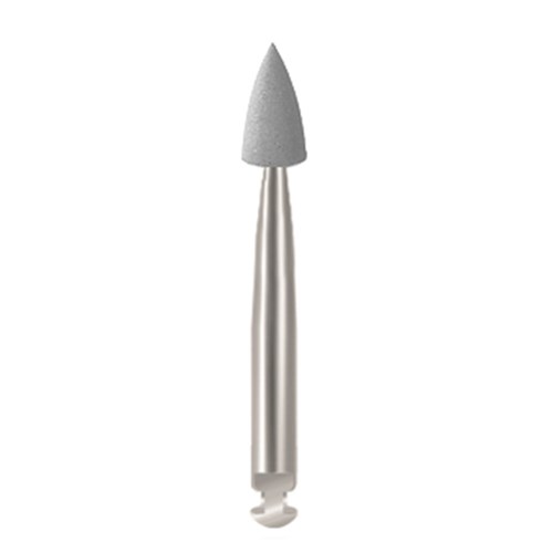 Henry Schein Maxima Composite Polishers - Slow Speed, Right Angle (RA) - Diamond Coated - Step 2 - Small Flame, 12-Pack