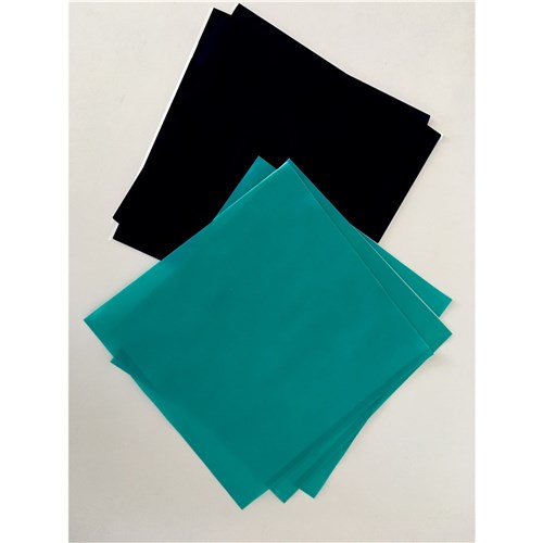Henry Schein Rubber Dam - Latex - Medium - Black - Mint Flavour - 15cm x 15cm, 36-Pack