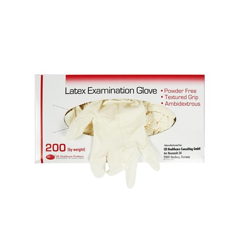 HSD-9770364 - DE Latex Pwd Free Glove Large