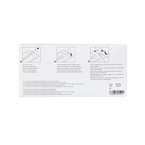DE Self Seal Sterilisation Pouches - 134mm x 280mm, 200-Pack