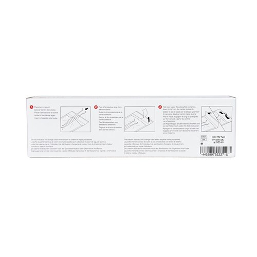 DE Self Seal Sterilisation Pouches - 70mm x 254mm, 200-Pack