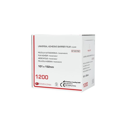 DE Barrier Film - Clear Adhesive - Universal - 101mm x 152mm, 1200-Pack