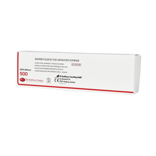 DE Barrier Sleeves - Airwater syringe With Opening - 254mm x 64mm, 500-Pack