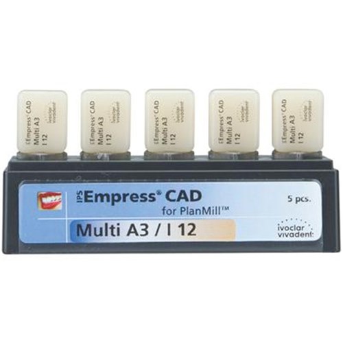 Ivoclar Empress CAD for PlanMill - Multi - Shade A3 I12, 5-Pack