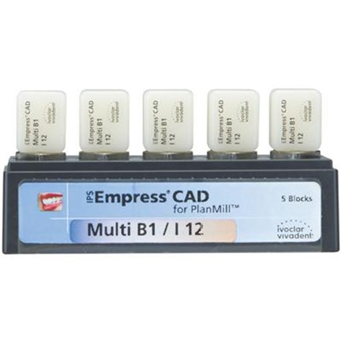 Ivoclar Empress CAD for PlanMill - Multi - Shade B1 I12, 5-Pack