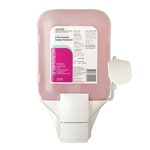 Schulke Microshield 4 Handwash - 4% Chlorhexidine - 1.5L Bottle