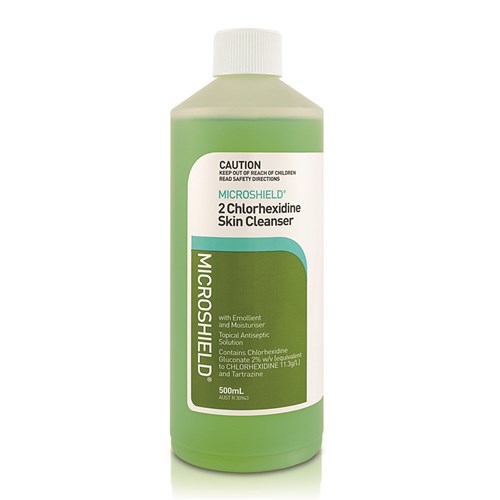 Schulke Microshield 2 Skin Cleanser - 2% Chlorhexidine - 500ml Bottle