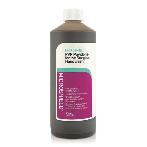 Schulke Microshield PVP Handwash - 7.5% Providone Iodine - 500ml Bottle