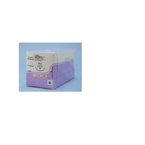 Johnson & Johnson Suture Ethicon Vicryl Rapid, 11mm, 5/0, P1, 3/8 Circle Reverse Cut, 36-Pack