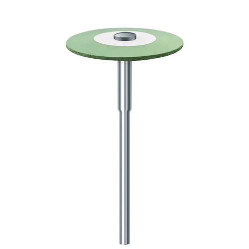 Komet Ceramic Polisher Disc - 94003SC - Extra Coarse - Green - Straight (HP), 1-Pack