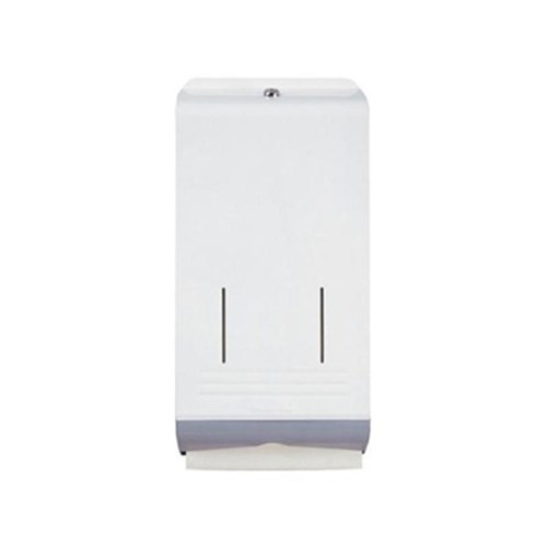 Kimberly-Clark Metal Towel Dispenser for 4456 and 4457 - White and Grey Metal