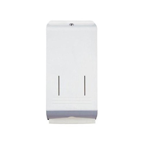 Kimberly-Clark Metal Towel Dispenser for 4456 and 4457 - White and Grey Metal