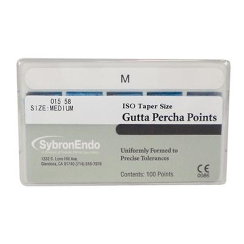 Kerr Accessory Gutta Percha Points - Tapered - Medium, 100-Pack