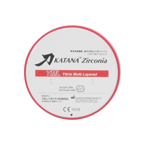Katana Zirconia Disc - YML - Shade A1 - 22mm/98.5mm
