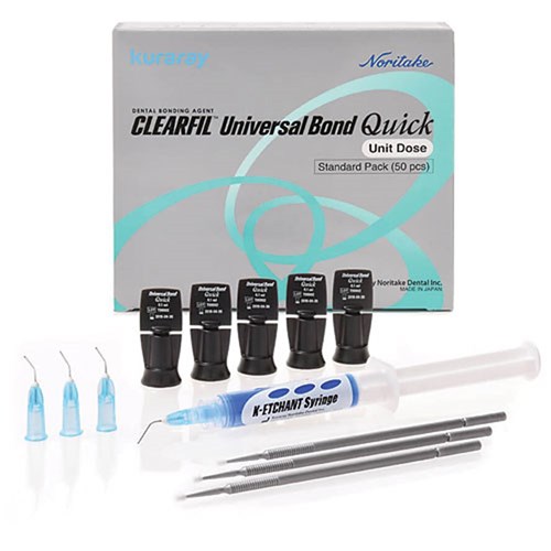 Kuraray Noritake CLEARFIL UNIVERSAL BOND Quick - Standard Kit Unit Dose, 50-Pack and Accessories