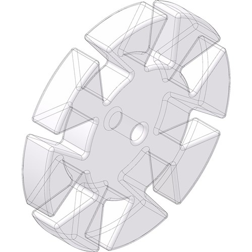 Morita Safety Memo Disk - Translucent, 100-Pack Stops and Dispenser