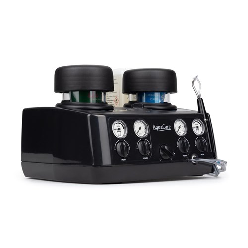 AQUACARE Twin Air Abrasion Restorative Unit - Black