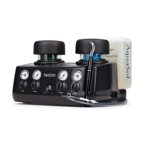 AQUACARE Twin Air Abrasion Restorative Unit - Black
