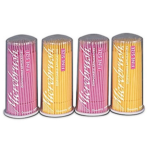 MFA400 MICROBRUSH Tube Refills Fine 2 x 100 Yellow + 2 x 100 Pink
