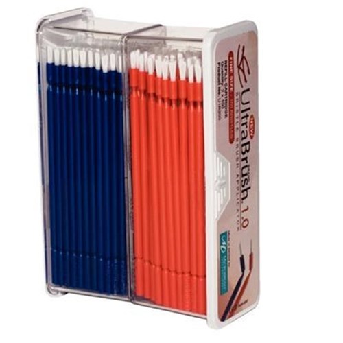 Young Innovations UltraBrush - Fine - Orange and Blue, 200-Pack