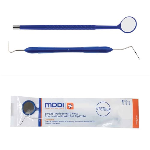 MediDent Single Use Instruments - 2 Piece Premium Periodontics Instrument Kit - Sterile, 1-Pack