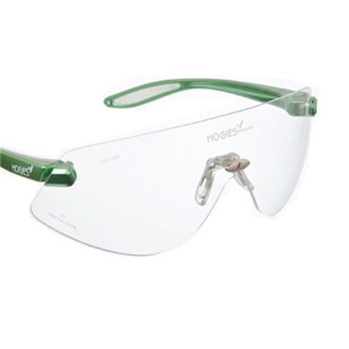 Hogies Safety Glasses - Tinted - Silver Metallic Frames