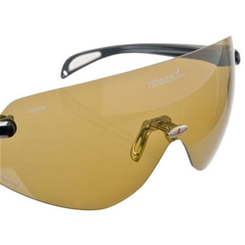 Hogies Safety Glasses - Tinted - Black Frame