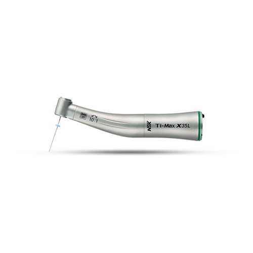 NSK Ti-Max Titanium Contra Angle Handpiece - X35L - 10:1 - Endodontics Applications - Non-Optic - Internal Spray