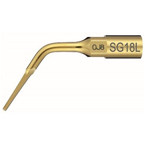 NSK VarioSurg Series - Extraction Tip - SG18L - TiN Coating - Left Angled Tip - 0.7mm Thickness