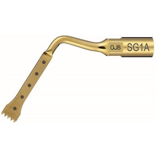 NSK VarioSurg Series - Bone Surgery Tip - SG1A - TiN Coating - Dots Mark 3, 6, 9, 12, 15mm from tip end - 0.6mm Thick
