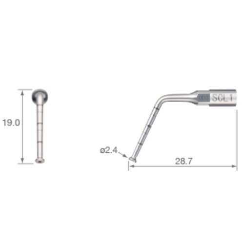 NSK Socket Lift Tip with Internal Irrigation - SCL1 - Diameter 2.4mm S-Mode 50
