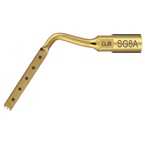 NSK VarioSurg Series - Bone Surgery Tip - SG8A - TiN Coating - Dots Mark 3, 6, 9, 12, 15mm from Tip End - 3 Teeth, 0.6mm