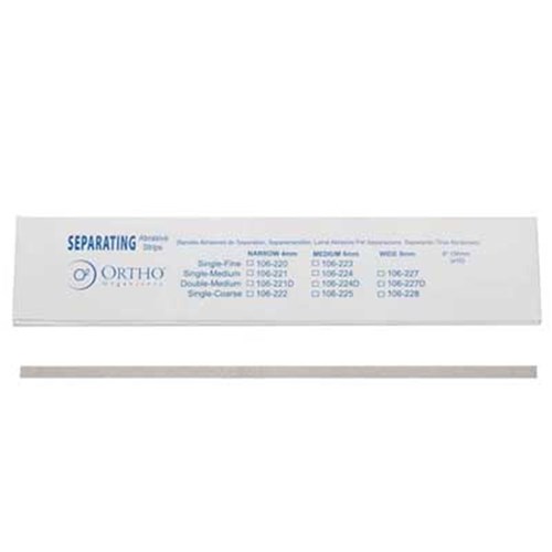 NAOL Abrasive Strips, 6mm, Medium, Double Sided, 10-Pack
