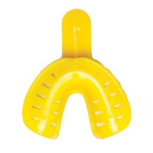 NAOL Redi-Lock Impression Tray, Lower Yellow, Adult Medium, 50-Pack