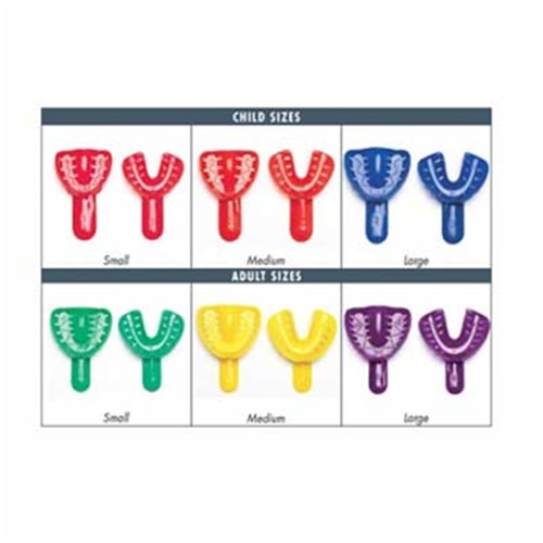 NAOL Redi-Lock Impression Tray, Assorted, 60-Pack
