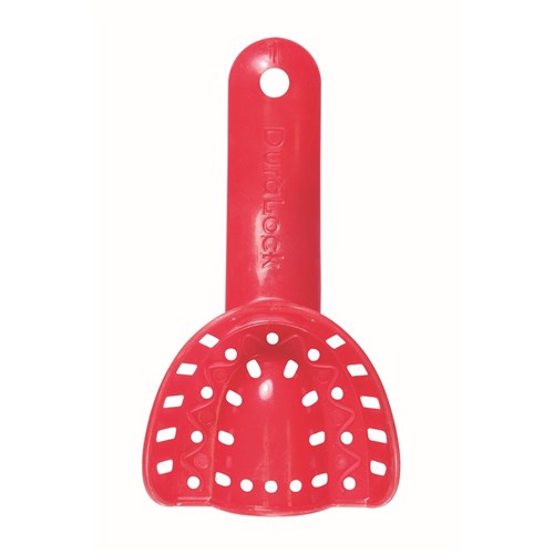 NAOL Dura-Lock Upper Impression Tray, Size 1 - Red, 10-Pack