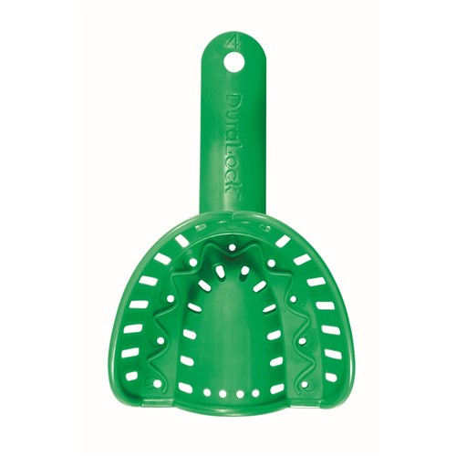 NAOL Dura-Lock Upper Impression Tray, Size 4 - Green, 10-Pack