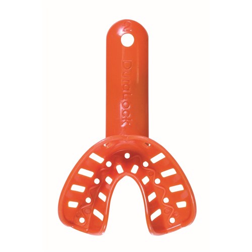 NAOL Dura-Lock Lower Impression Tray, Size 2 - Orange, 10-Pack