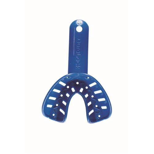 NAOL Dura-Lock Lower Impression Tray, Size 3 - Blue, 10-Pack