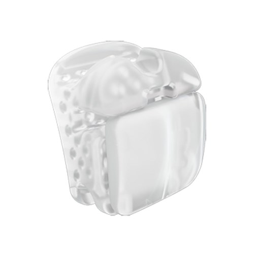 NAOL Carriere SLX 3D Clear Brackets, 022, Lower Anterior -6T Low Torque, 5-Pack