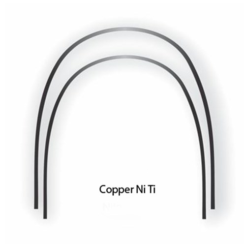 NAOL Copper Ni Ti without Stops, 014,  Lower - Right Form, 10-Pack