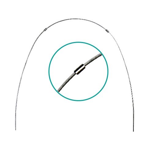 NAOL D-Form Copper Ni Ti Wire with Stops, 018  - Universal, 10-Pack