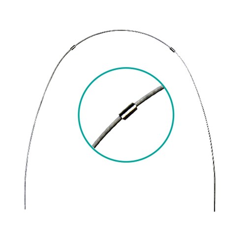 NAOL D-Form Copper Ni Ti Wire with Stops, 016X025 - Universal, 10-Pack
