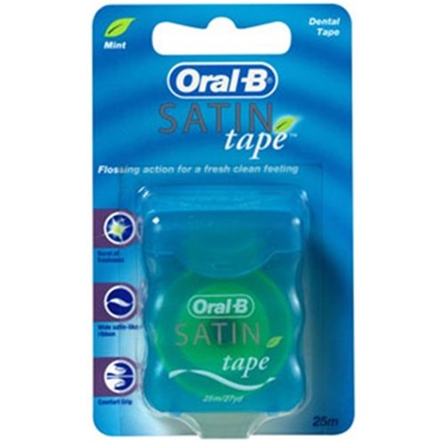 Oral B Satin Tape - 25m, 6-Pack