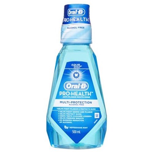 Oral B Pro Health Mouth Rinse - Multi Protection - Mint - 500ml Bottle
