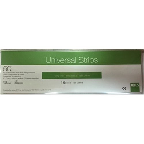 Odus Matrix Strip - Clear - 6mm - Straight, 50-Pack