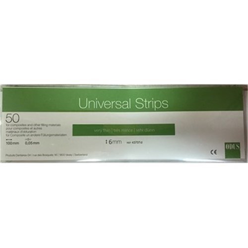 Odus Matrix Strip - Clear - 6mm - Straight, 50-Pack